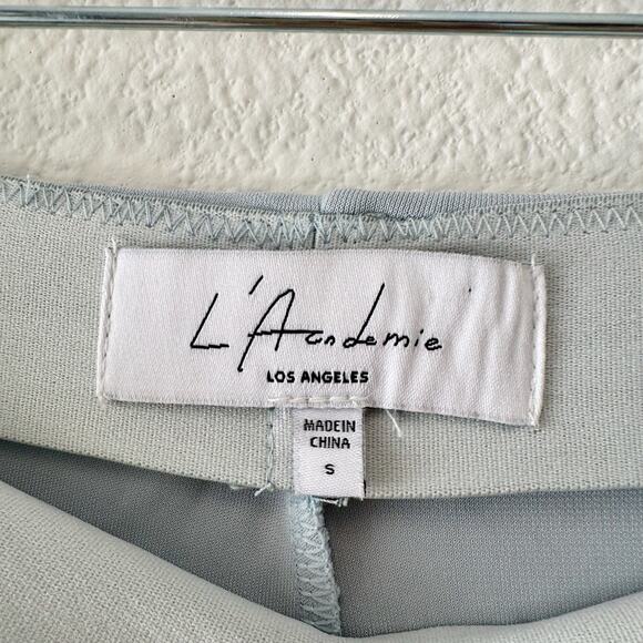 L'Academie Chance Light Blue Pull-On Flare Pants Stretchy Jersey Size Small - Picture 6 of 7